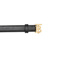 Ceinture en cuir Monogram - Black & Light Gold