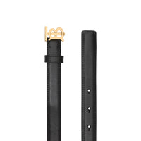 Ceinture en cuir Monogram - Black & Light Gold