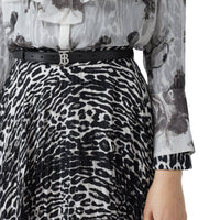 Ceinture en cuir Monogram - Black & Palladio