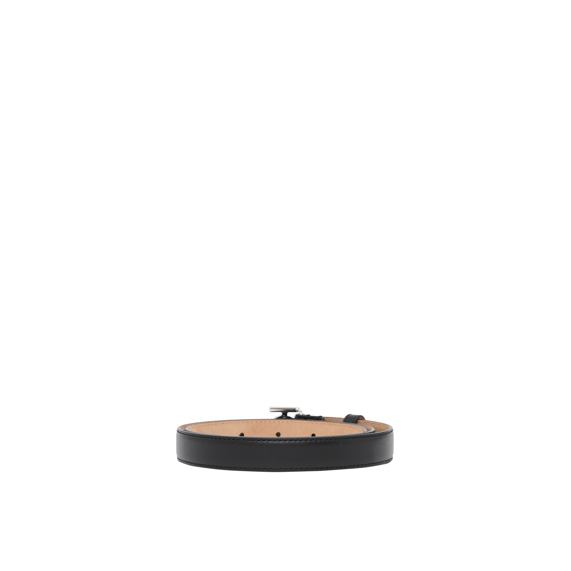 Ceinture en cuir Monogram - Black & Palladio