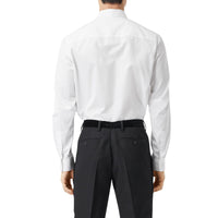 Chemise en popeline de coton avec nœud - Optic White