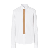 Chemise en popeline de coton avec nœud - Optic White