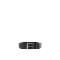 Ceinture en cuir avec chaîne - Black & Palladio