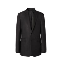 Costume slim en laine check Prince de Galles - Dark Grey