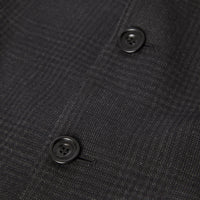 Costume slim en laine check Prince de Galles - Dark Grey