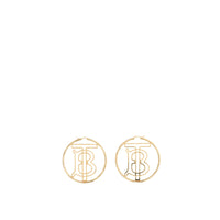 Créoles Monogram plaquées or - Light Gold