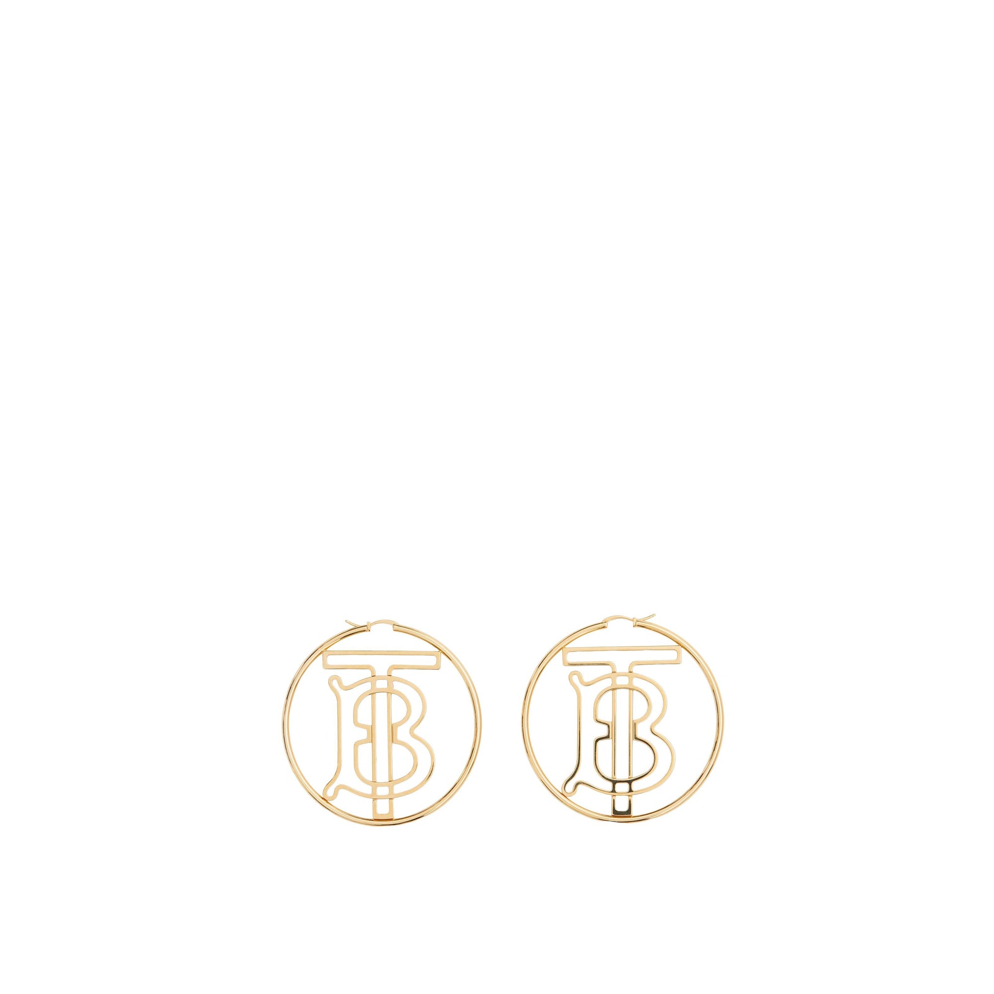 Créoles Monogram plaquées or - Light Gold