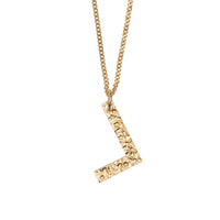 Collier plaqué or avec bijou alphabet « L » - Light Gold