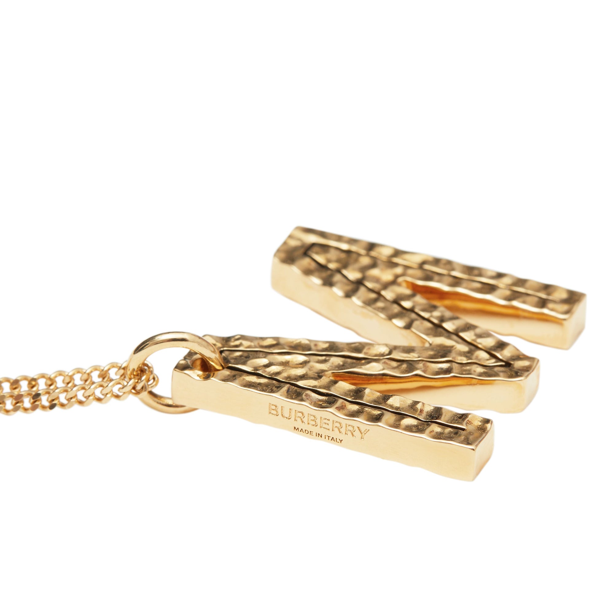 Collier plaqué or avec bijou alphabet « M » - Light Gold
