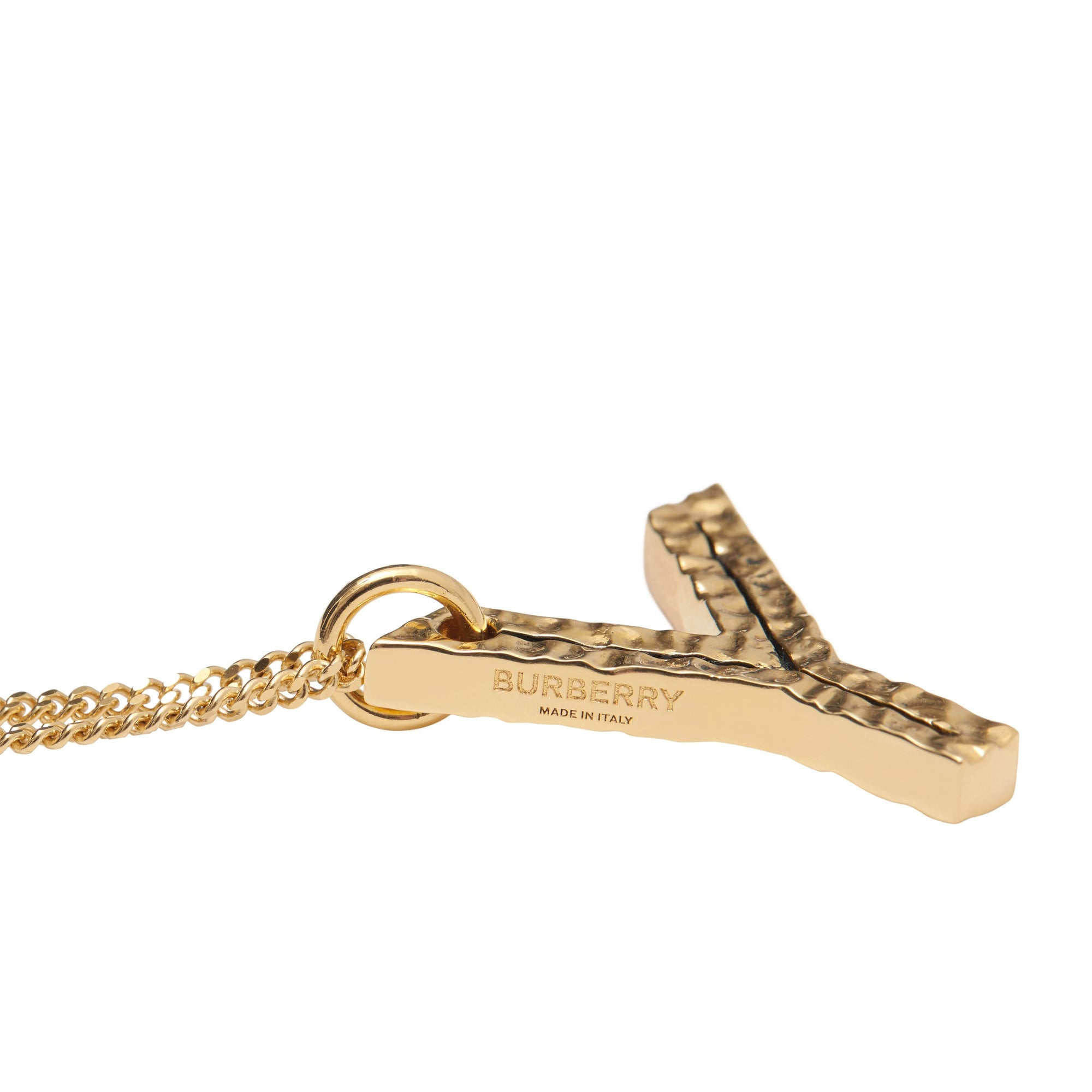 Collier plaqué or avec bijou alphabet « Y » - Light Gold