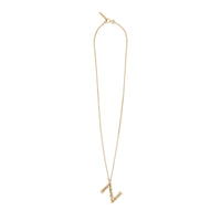 Collier plaqué or avec bijou alphabet « Z » - Light Gold