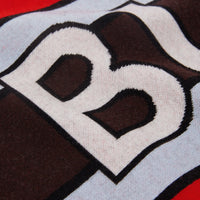 Écharpe en laine mélangée avec logo en jacquard - Bright Red