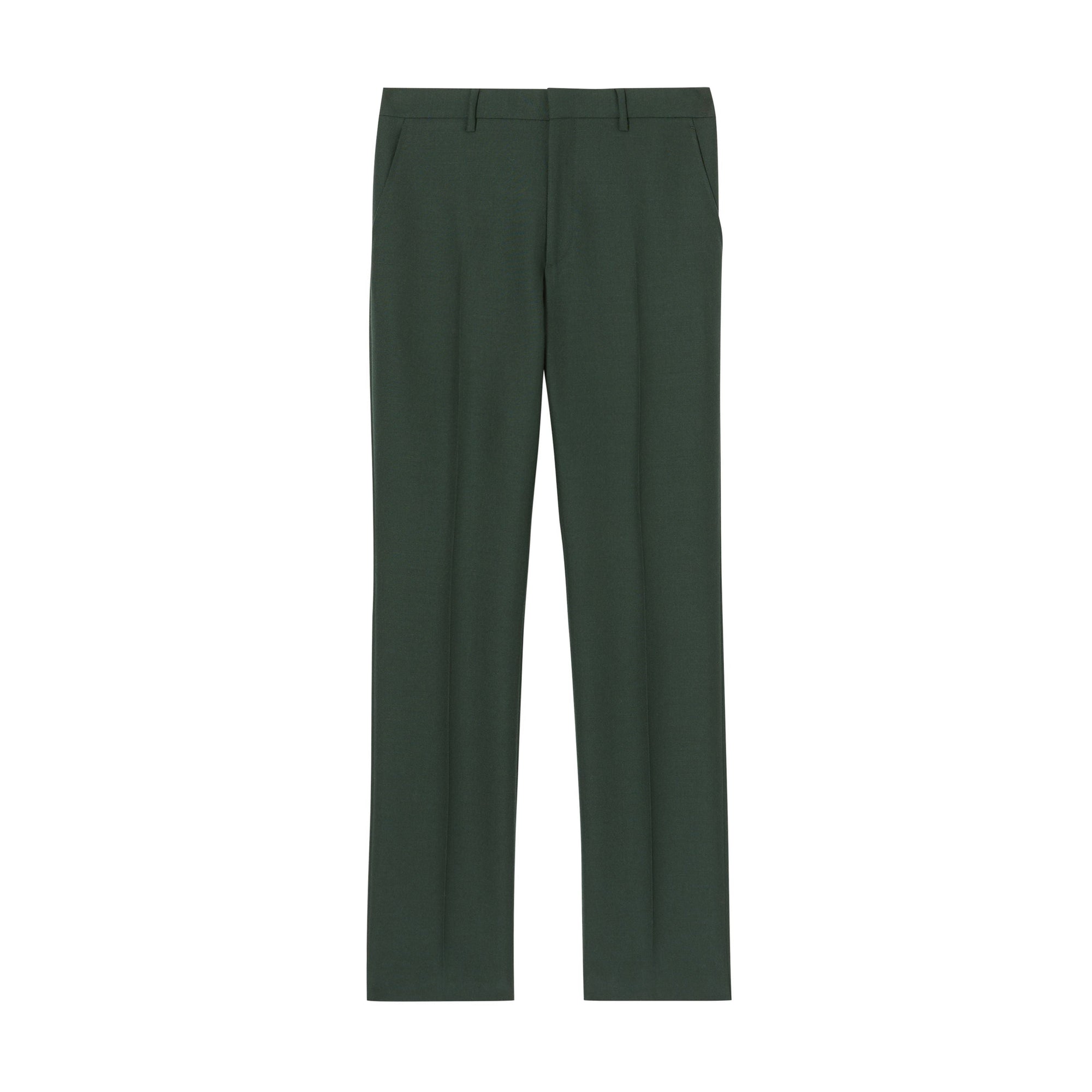 Pantalon de costume classique en laine et mohair - Dark Forest Green