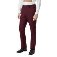 Pantalon de costume classique en laine et mohair - Deep Burgundy
