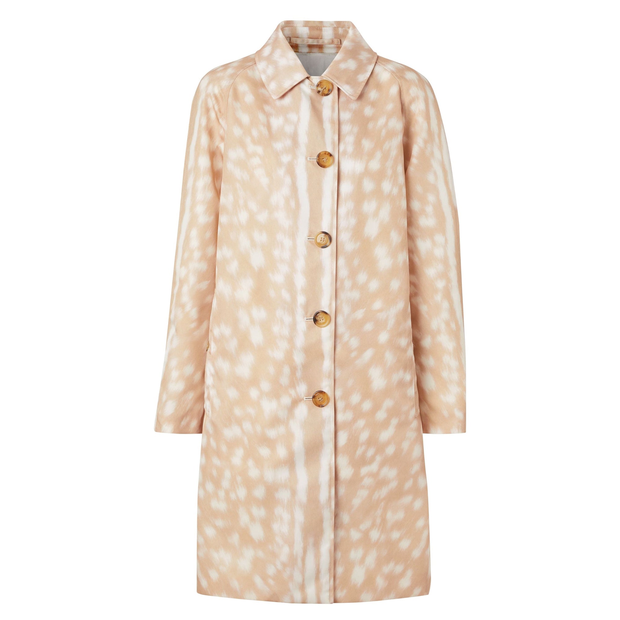 Paletot en nylon à imprimé daim - Soft Fawn