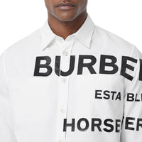 Chemise Oxford oversize en coton Horseferry - White