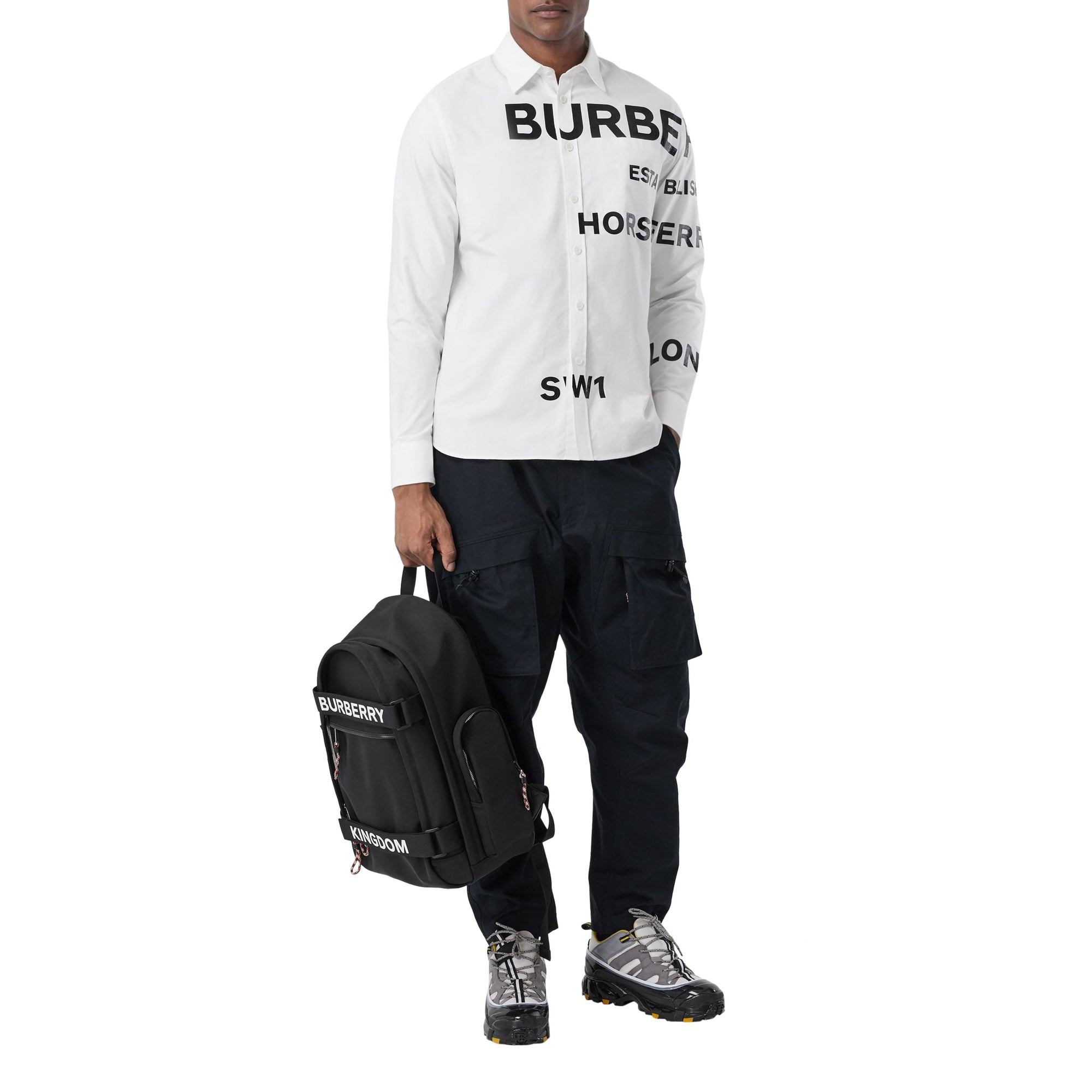 Chemise Oxford oversize en coton Horseferry - White