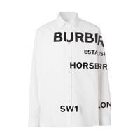 Chemise Oxford oversize en coton Horseferry - White