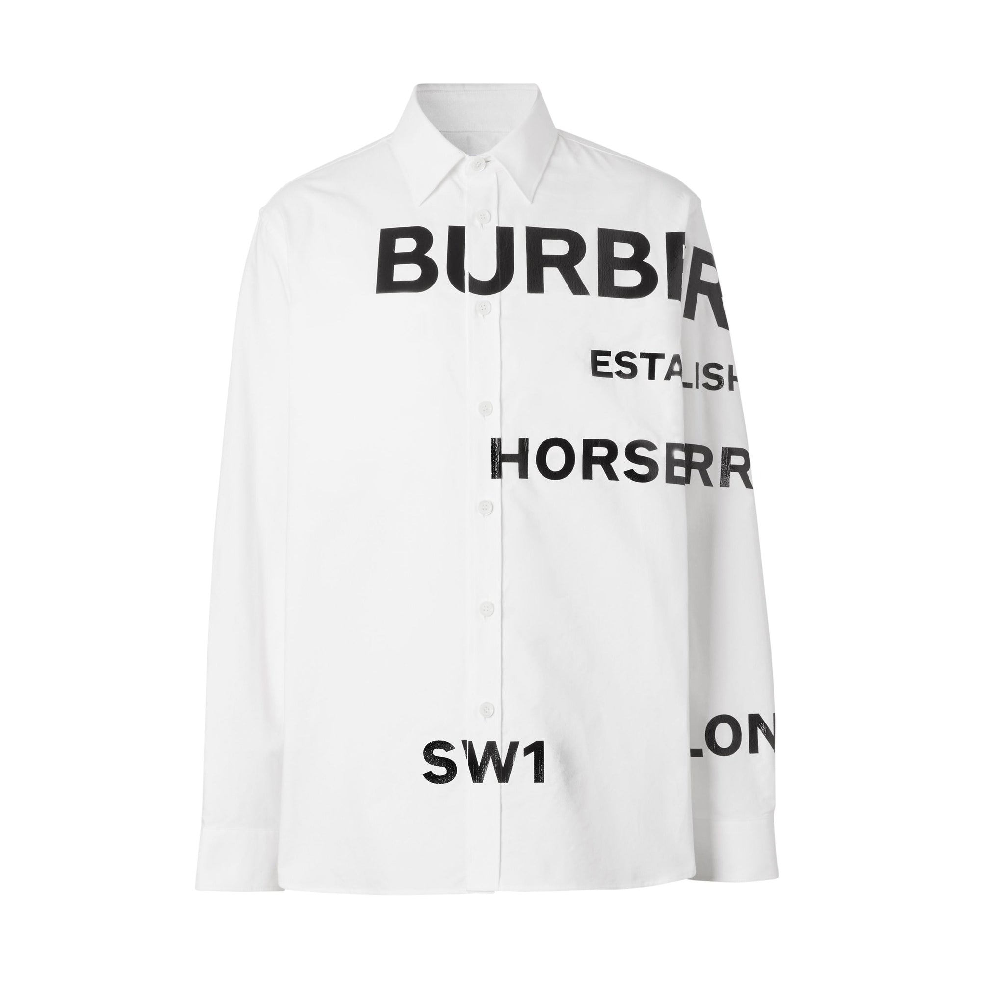 Chemise Oxford oversize en coton Horseferry - White