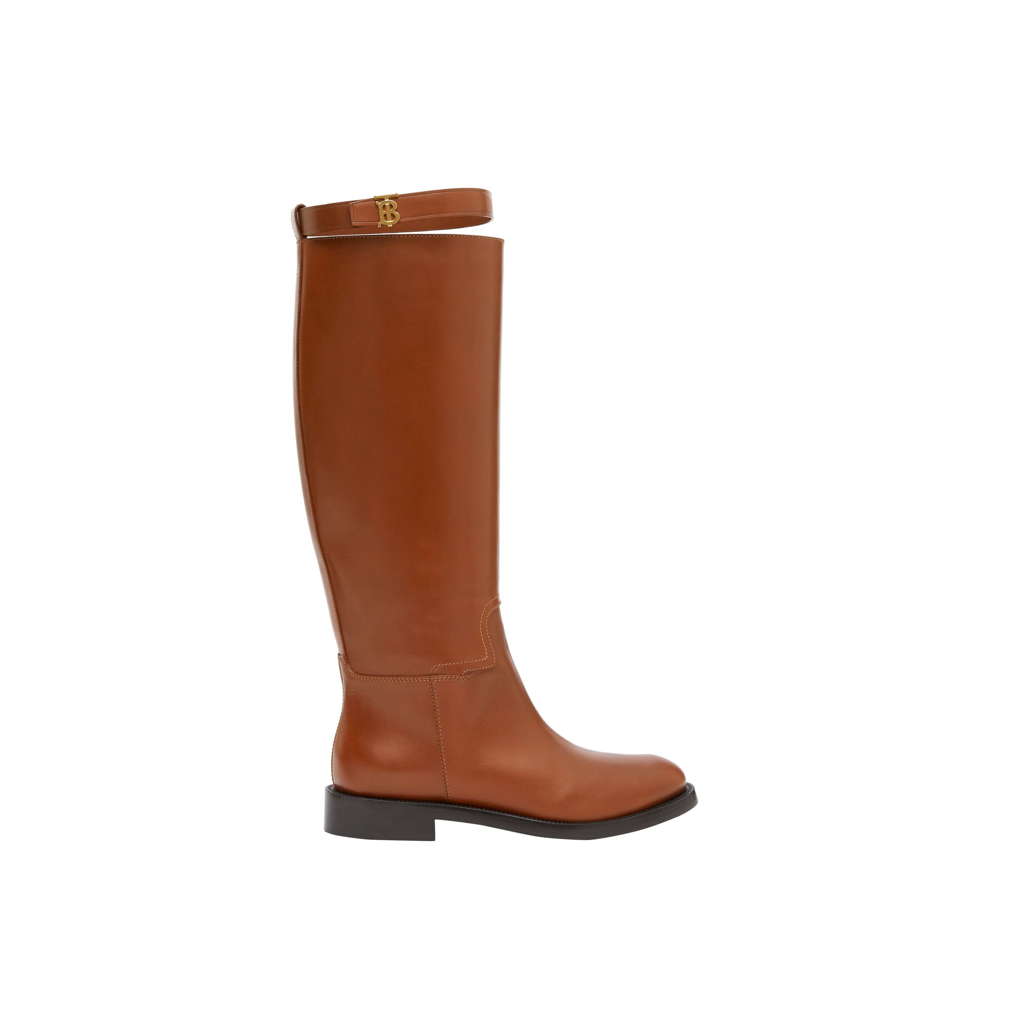 Bottes hautes en cuir Monogram - Tan