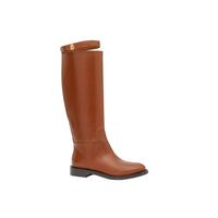 Bottes hautes en cuir Monogram - Tan
