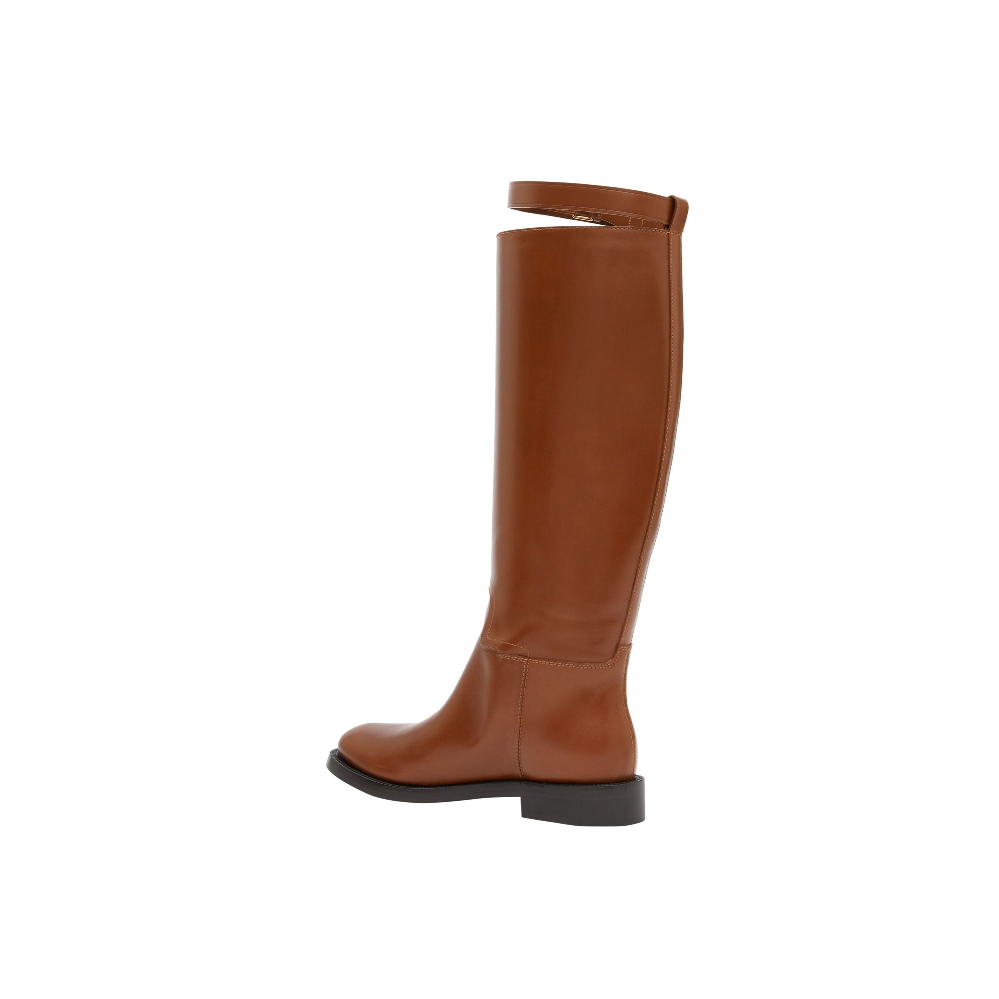 Bottes hautes en cuir Monogram - Tan