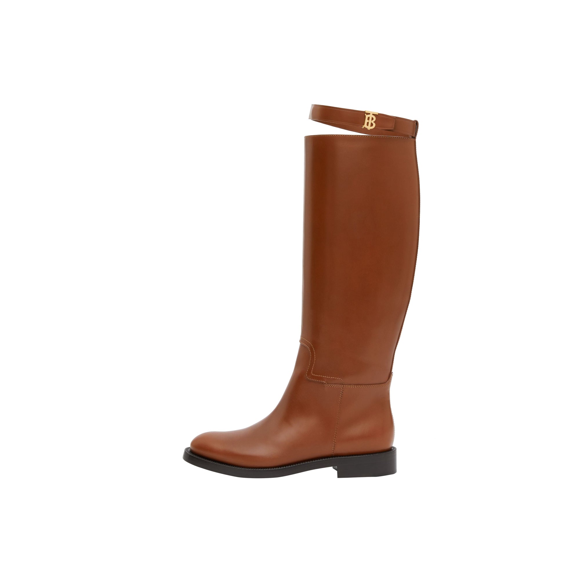 Bottes hautes en cuir Monogram - Tan