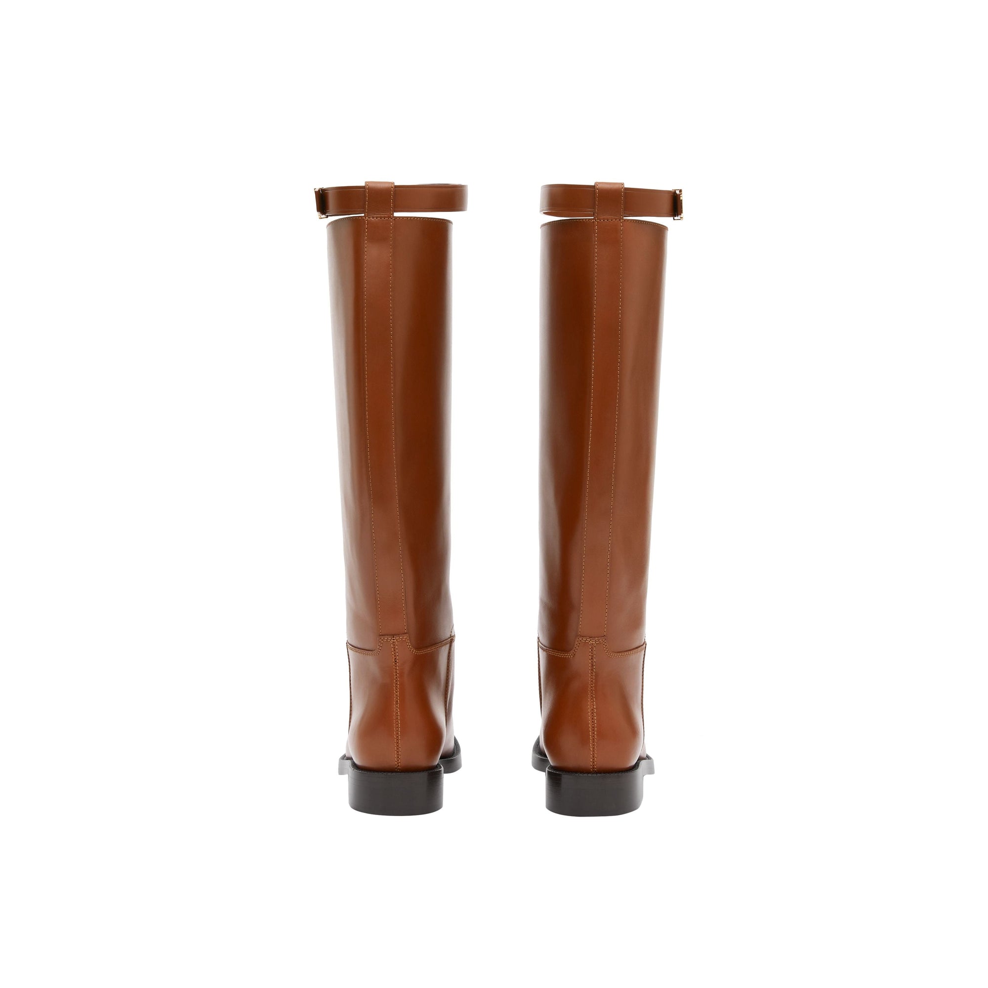 Bottes hautes en cuir Monogram - Tan