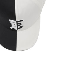 Casquette de baseball en coton bicolore Monogram - Black & White
