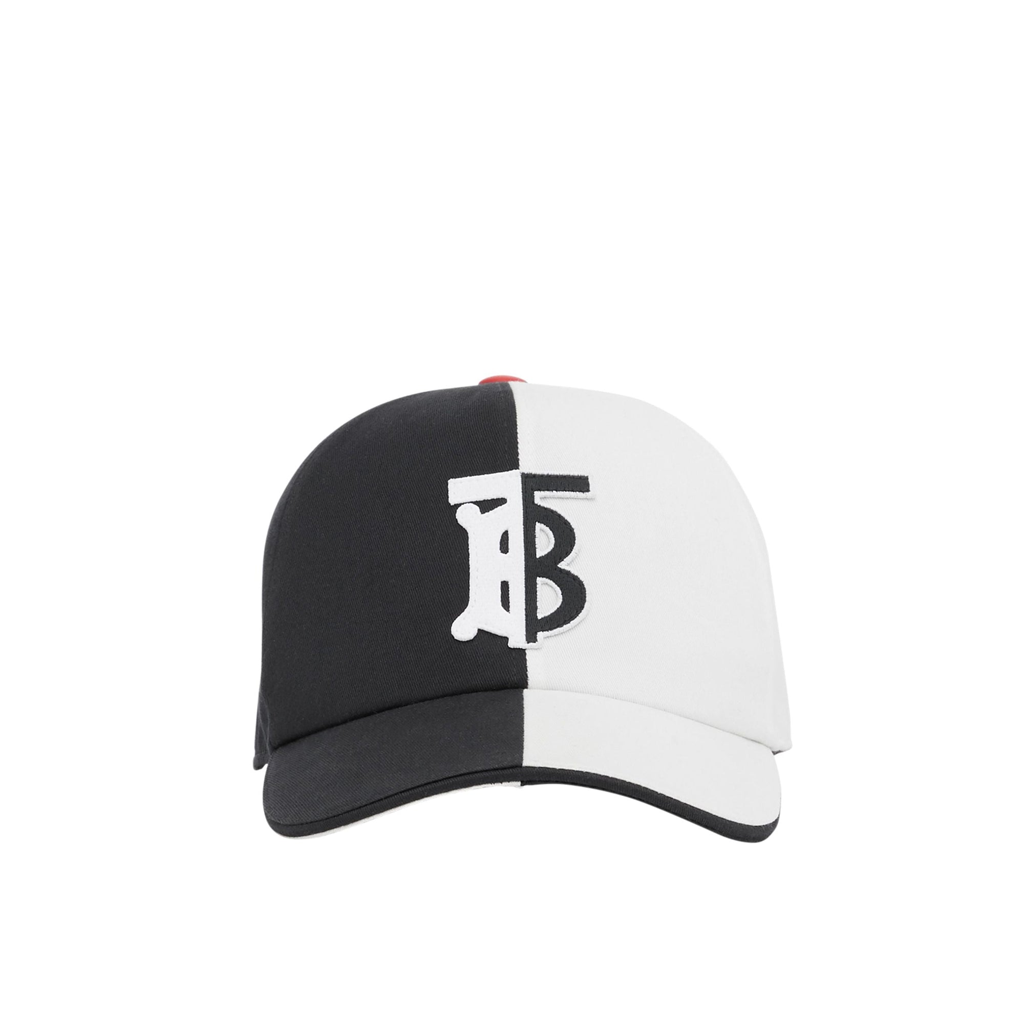 Casquette de baseball en coton bicolore Monogram - Black & White