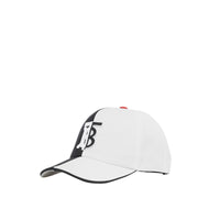 Casquette de baseball en coton bicolore Monogram - Black & White