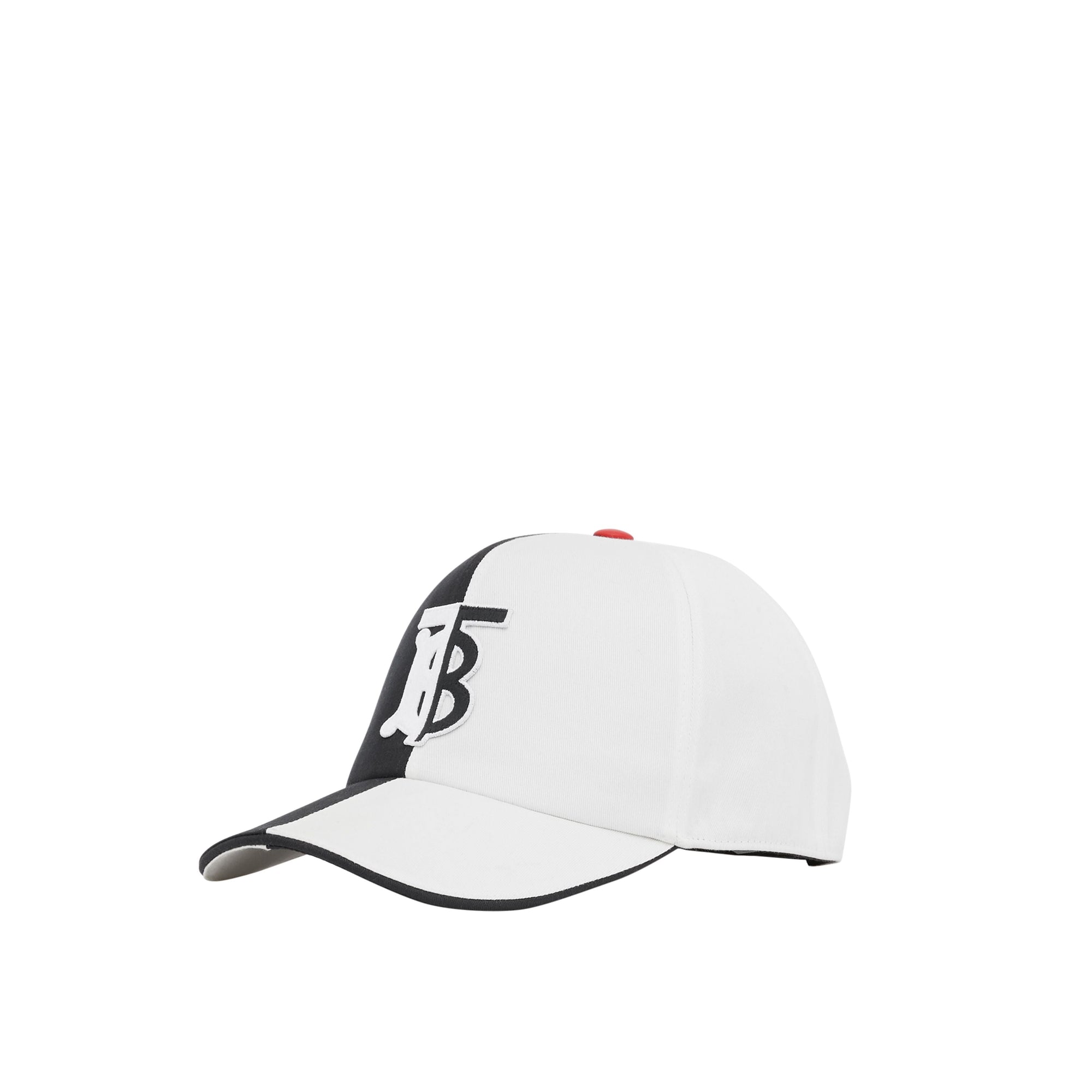 Casquette de baseball en coton bicolore Monogram - Black & White