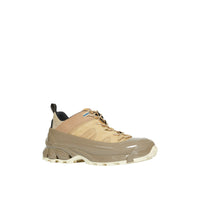 Sneakers Arthur en cuir velours mesh et cuir - Beige