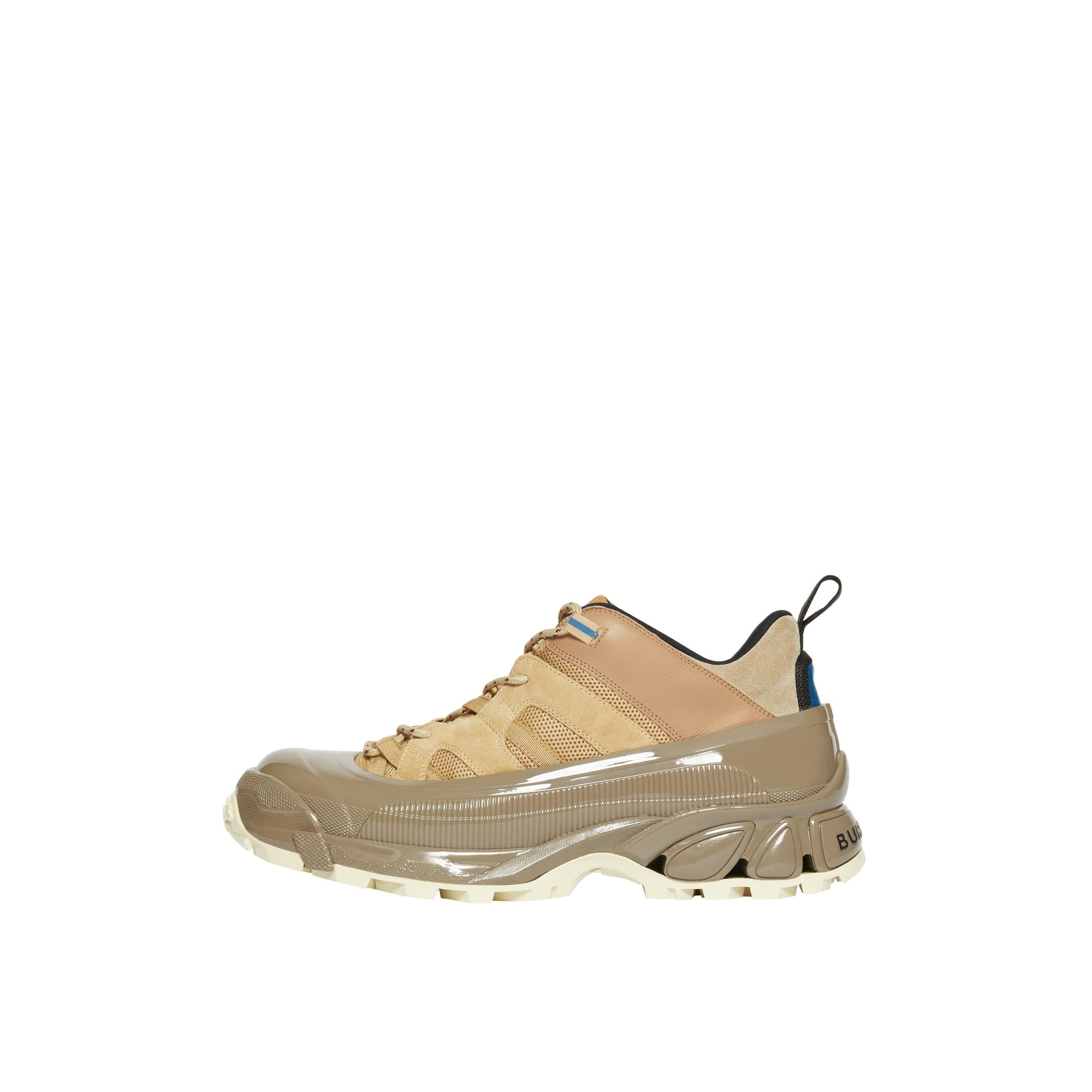 Sneakers Arthur en cuir velours mesh et cuir - Beige