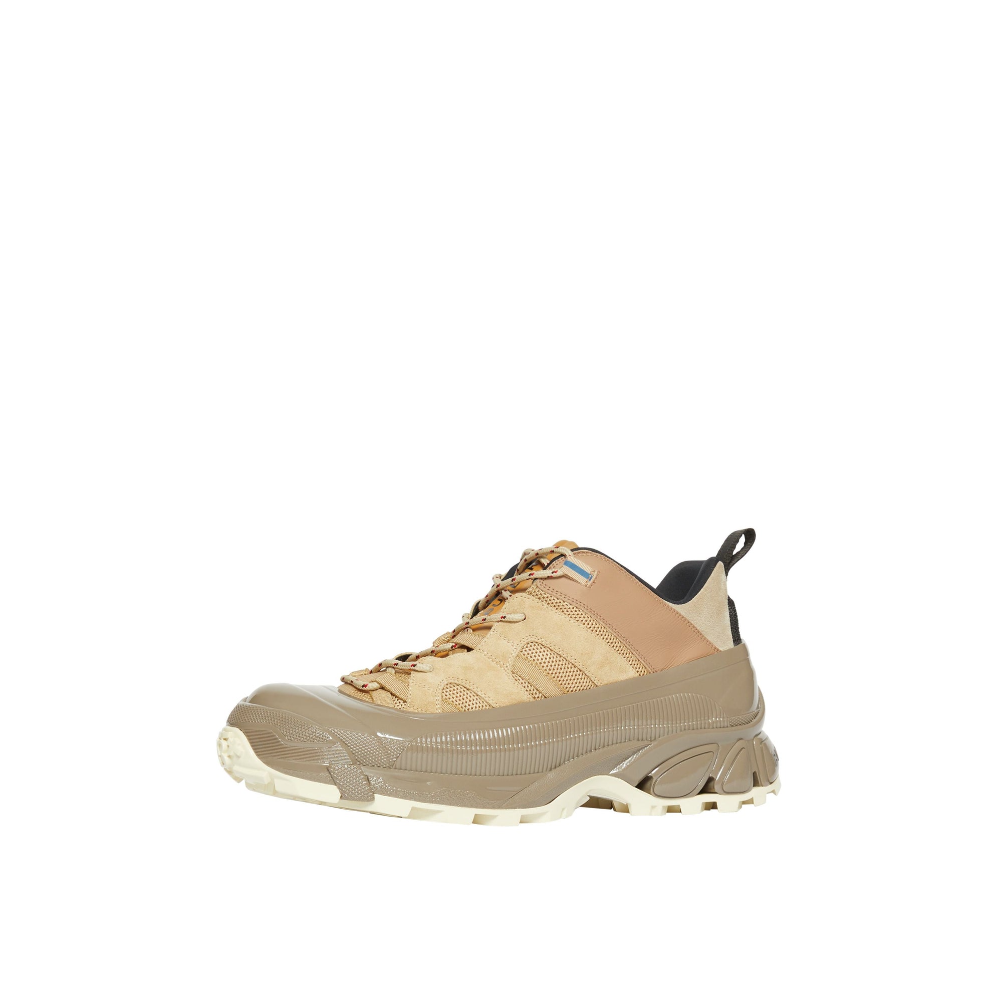 Sneakers Arthur en cuir velours mesh et cuir - Beige