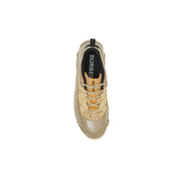 Sneakers Arthur en cuir velours mesh et cuir - Beige