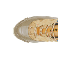 Sneakers Arthur en cuir velours mesh et cuir - Beige