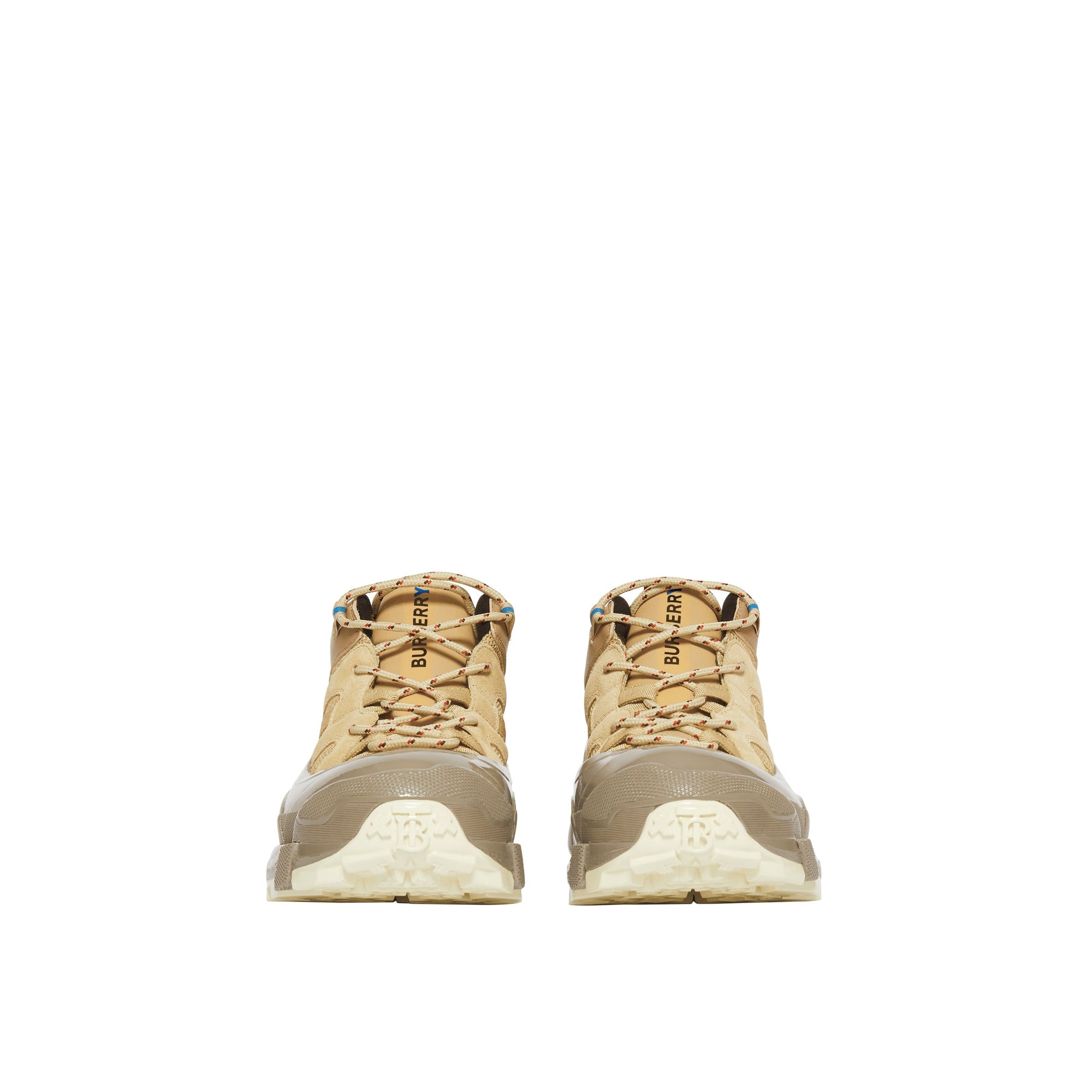 Sneakers Arthur en cuir velours mesh et cuir - Beige