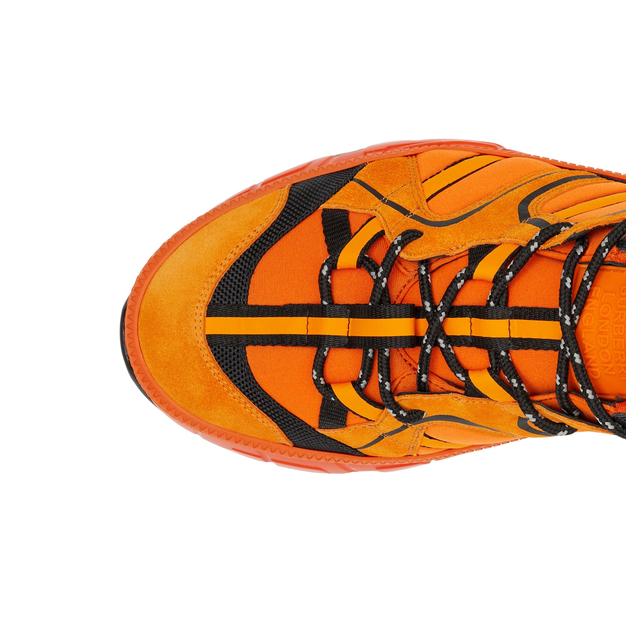Sneakers Union en nylon cuir velours et cuir - Bright Orange