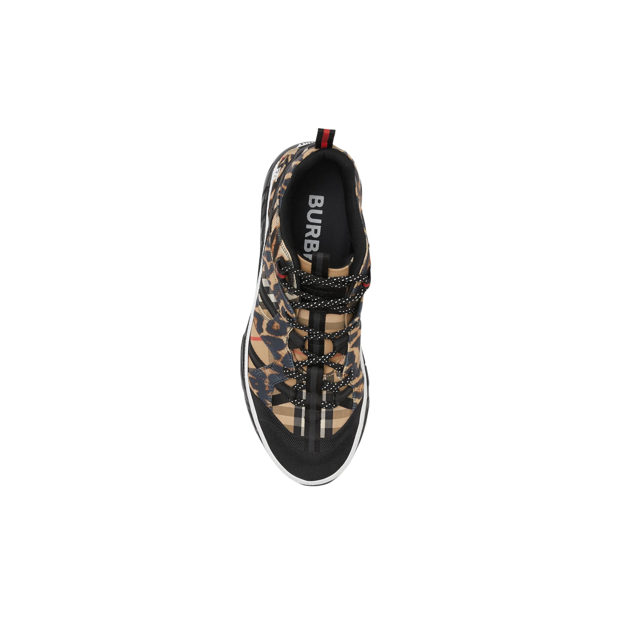 Sneakers Union en néoprène et coton à imprimé léopard - Archive Beige