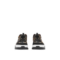 Sneakers Union en néoprène et coton à imprimé léopard - Archive Beige