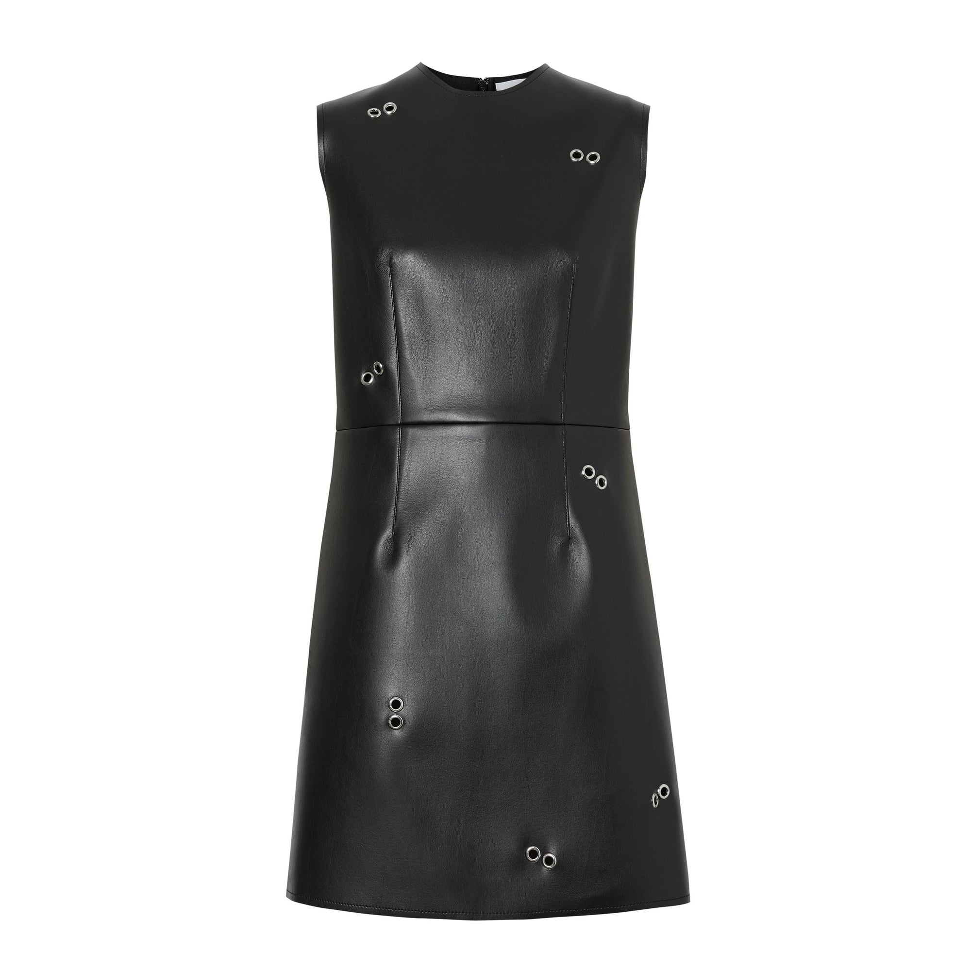 Minirobe en similicuir avec ornements - Black