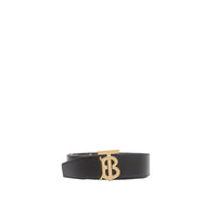 Ceinture réversible en toile écologique Monogram et cuir - Bridle Brownns & Black
