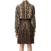 Chemise en soie à imprimé python - Soft Cocoa