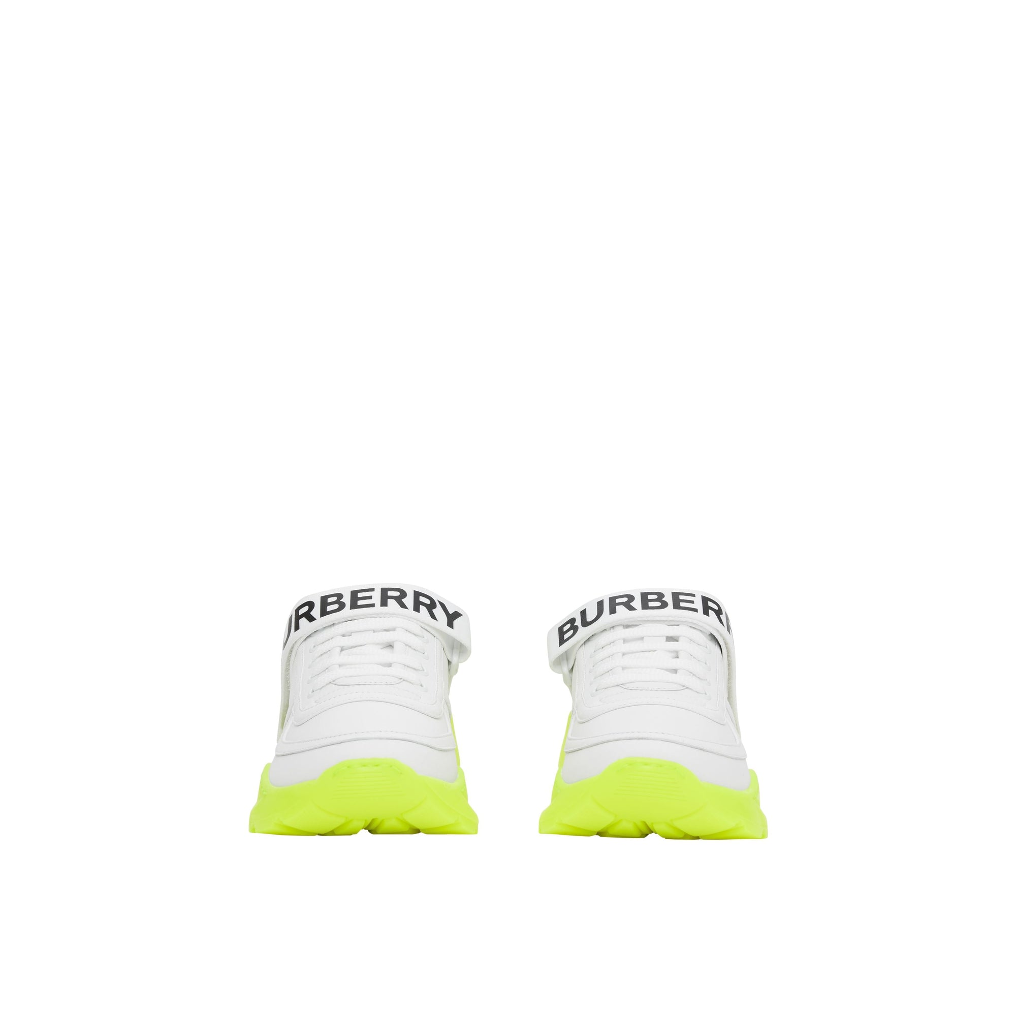 Sneakers en cuir et nylon avec logo - Optic White