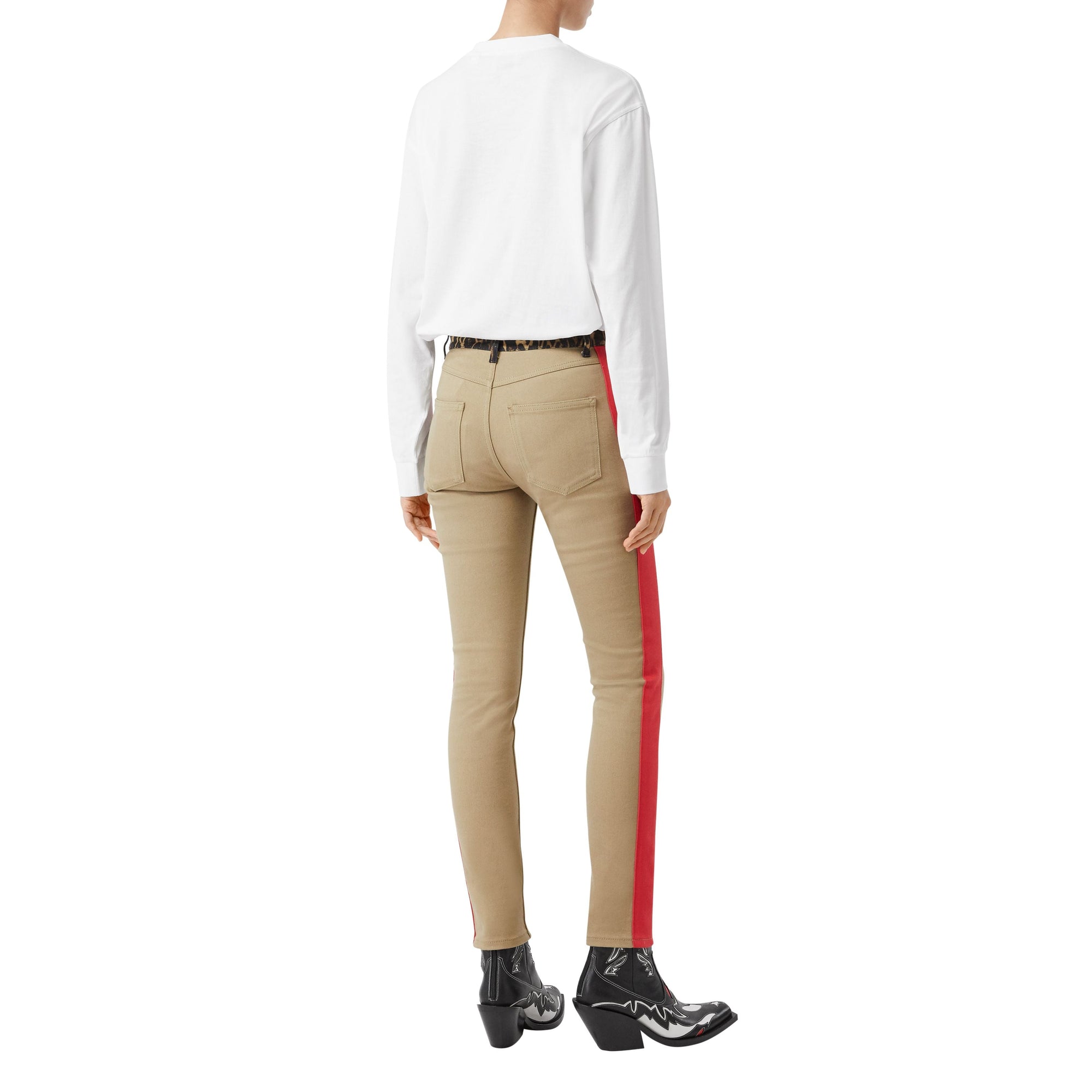 Haut à manches longues en coton Monogram - White