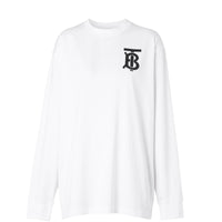 Haut à manches longues en coton Monogram - White