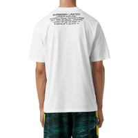 T-shirt oversize en coton avec coordonnées géographiques - White