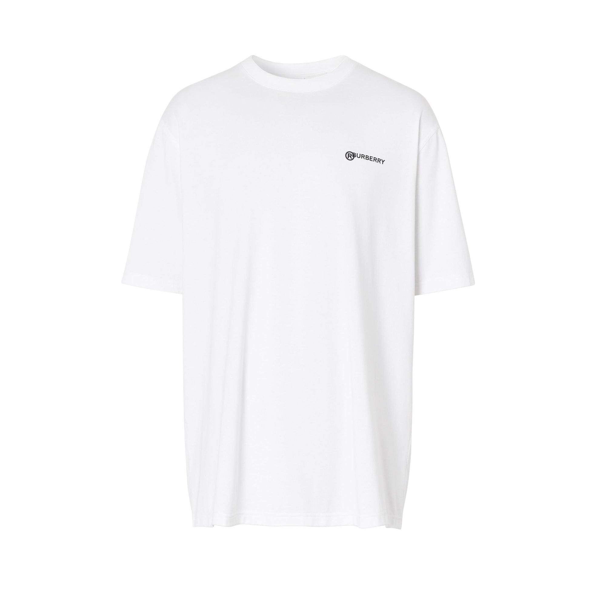 T-shirt oversize en coton avec coordonnées géographiques - White