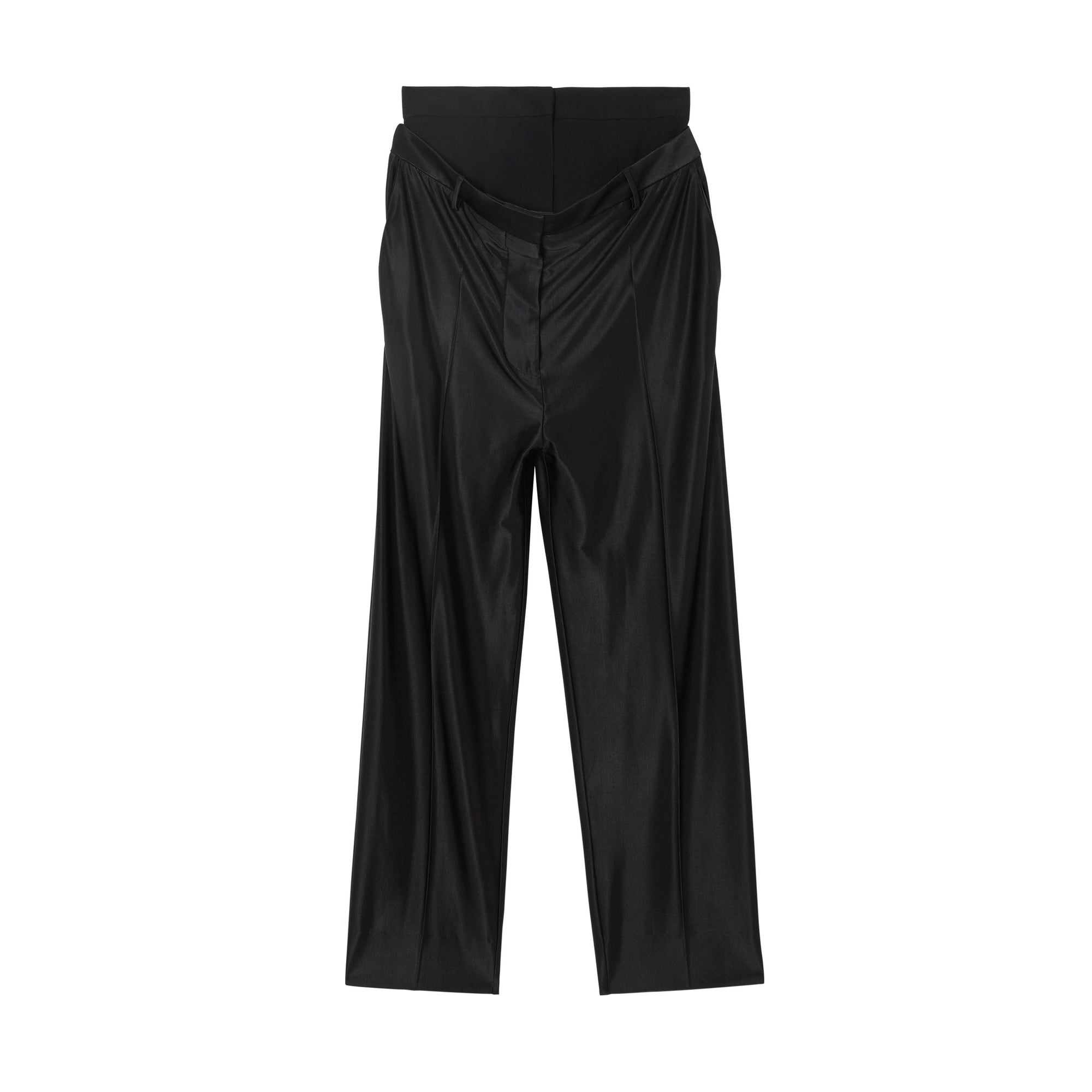 Pantalon en jersey à double ceinture - Black